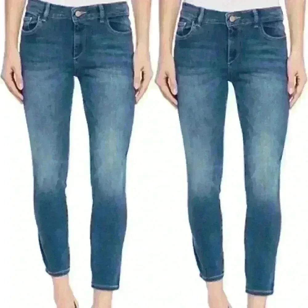 Dl1961 Danny instasculpt Crop ankle medium wash stretch skinny 27/4 jeans